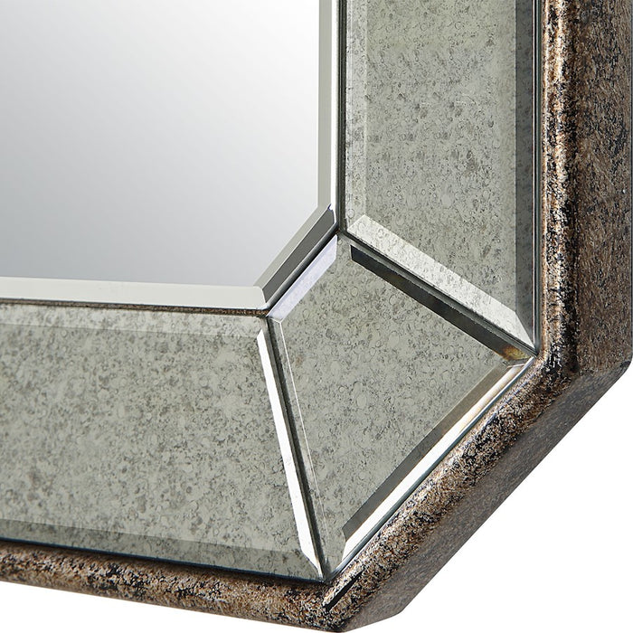 Uttermost Cortona Vanity Mirror, Antique Silver