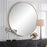 Uttermost Junius Large Round Mirror, Antique Gold Leaf