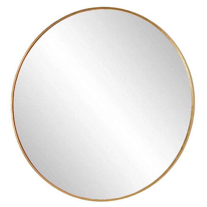 Uttermost Junius Large Round Mirror, Antique Gold Leaf