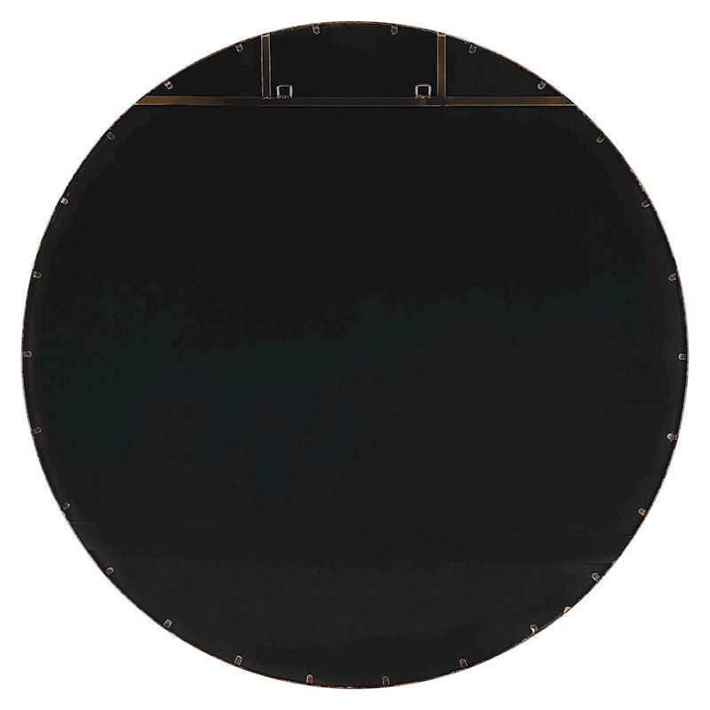 Uttermost Junius Large Round Mirror, Antique Gold Leaf