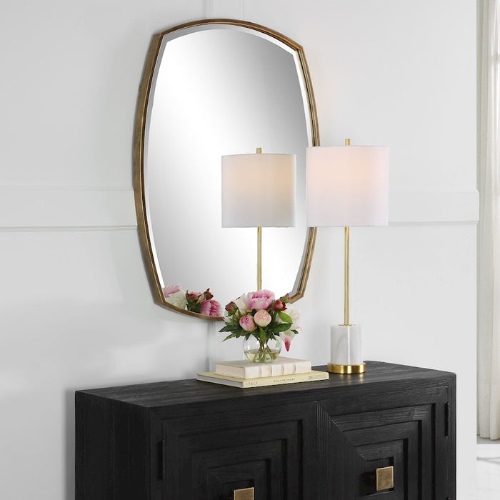 Uttermost Varenna Vanity Mirror, Antique Gold