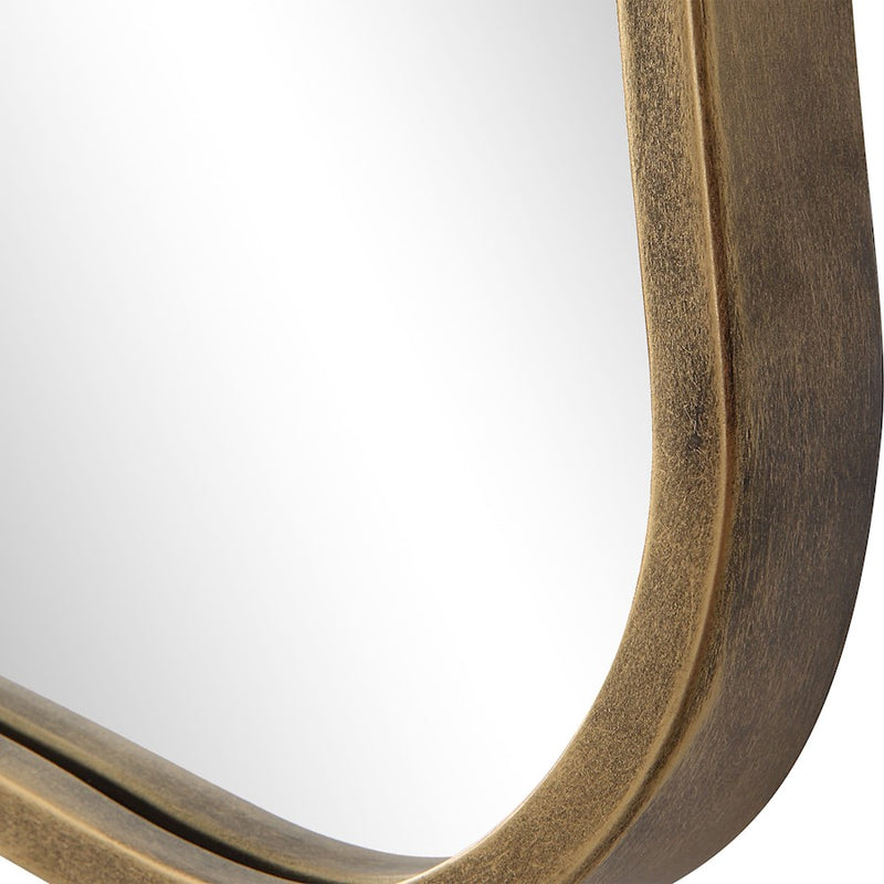 Uttermost Pavia Curvy Vanity Mirror, Antique Gold