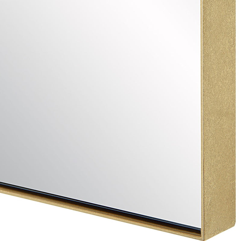 Uttermost Ticket Vanity Mirror, Metallic Gold Leaf