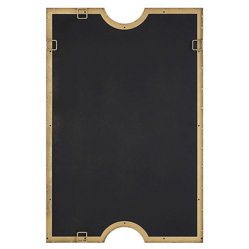 Uttermost Ticket Vanity Mirror, Metallic Gold Leaf