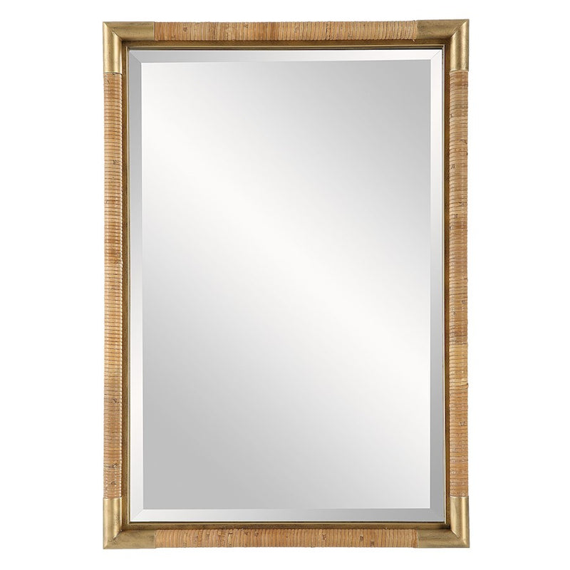 Uttermost Kampar Vanity Mirror, Antique Gold