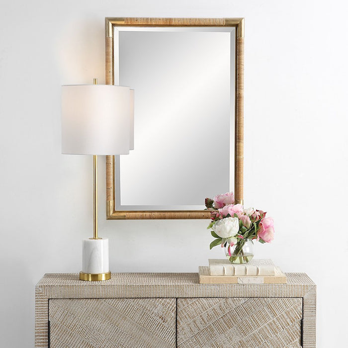 Uttermost Kampar Vanity Mirror, Antique Gold