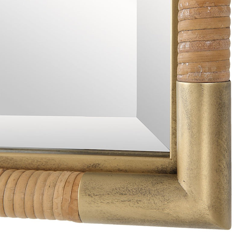 Uttermost Kampar Vanity Mirror, Antique Gold