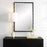 Uttermost Benedo Industrial Vanity Mirror, Matte Black/Brass - 9935