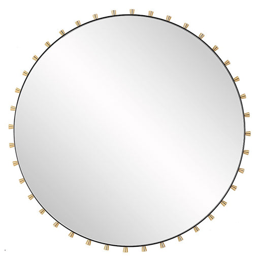 Uttermost Cosmopolitan Round Mirror, Matte Black
