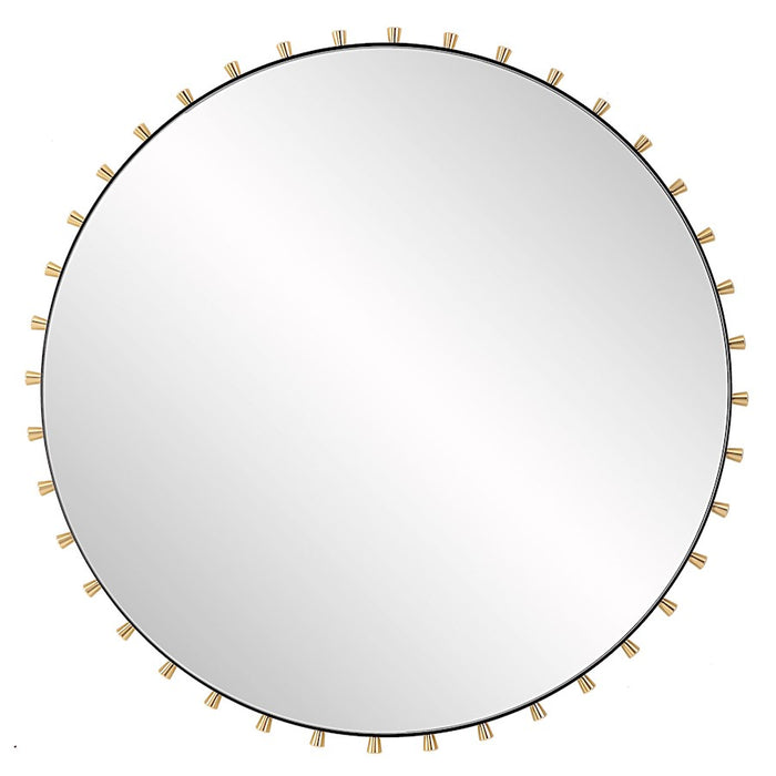 Uttermost Cosmopolitan Round Mirror, Matte Black