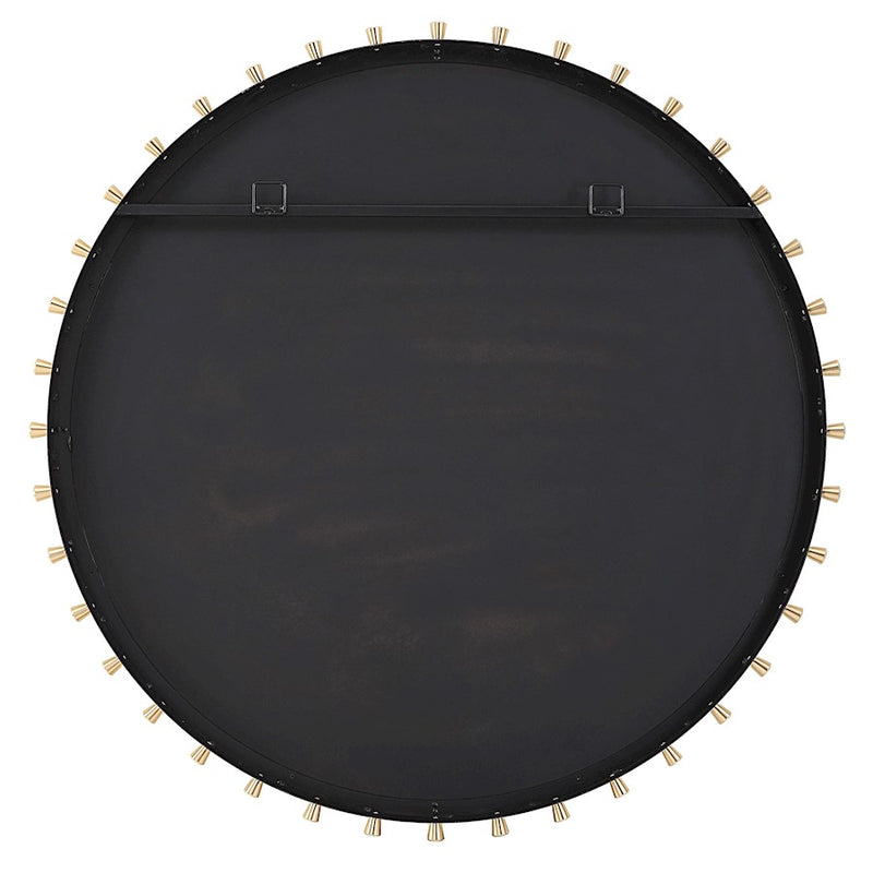 Uttermost Cosmopolitan Round Mirror, Matte Black