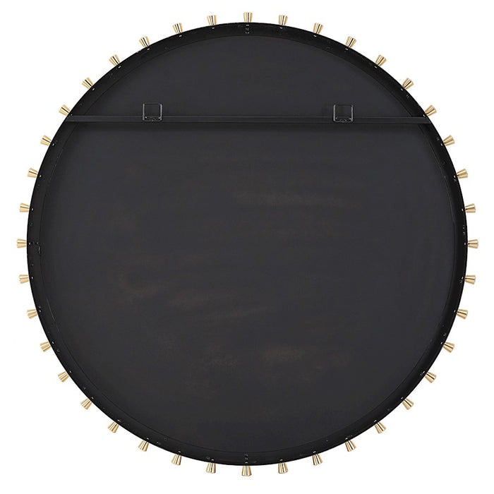Uttermost Cosmopolitan Round Mirror, Matte Black