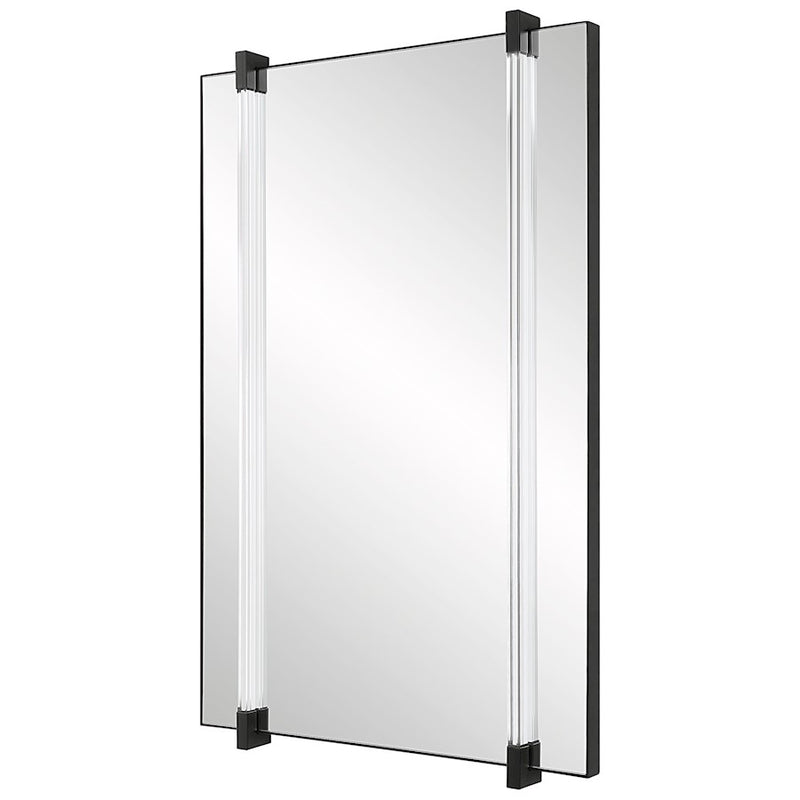 Uttermost Ladonna Rods Mirror, Matte Black