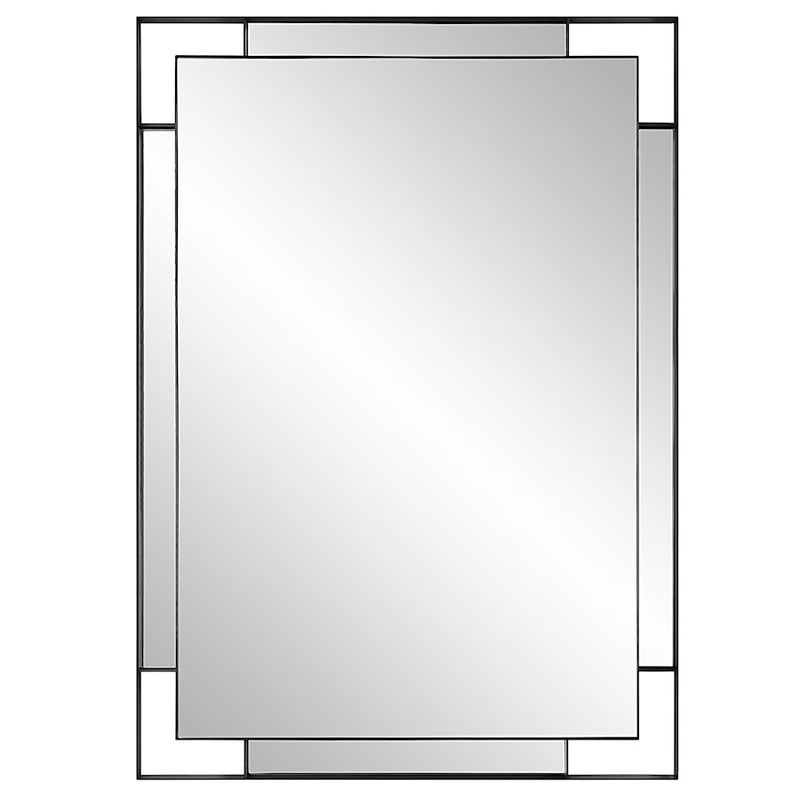 Uttermost Stellan Mirror, Sleek Matte Black