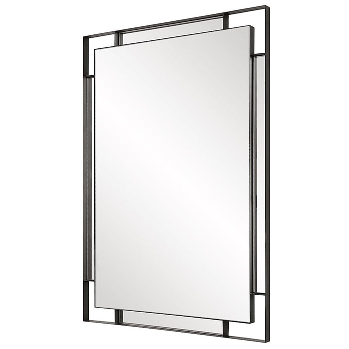 Uttermost Stellan Mirror, Sleek Matte Black