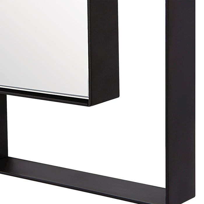 Uttermost Stellan Mirror, Sleek Matte Black