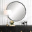 Uttermost Bonded Round Mirror, Sleek Matte Black