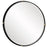 Uttermost Bonded Round Mirror, Sleek Matte Black