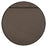 Uttermost Bonded Round Mirror, Sleek Matte Black