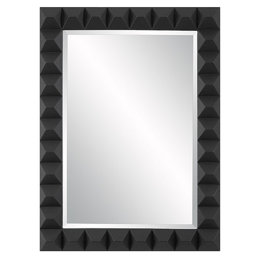 Uttermost Studded Black Mirror, Sleek Matte Black
