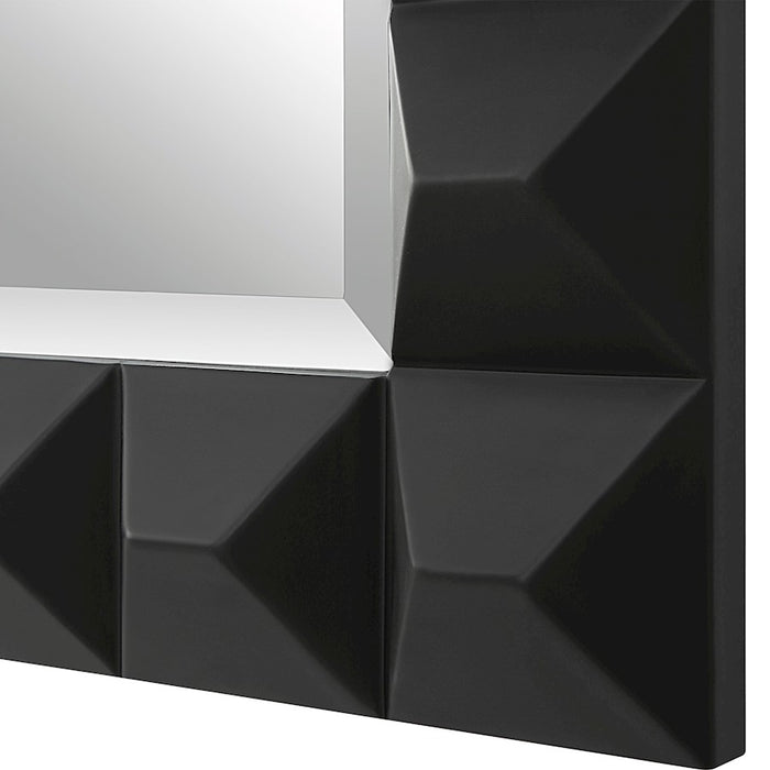 Uttermost Studded Black Mirror, Sleek Matte Black