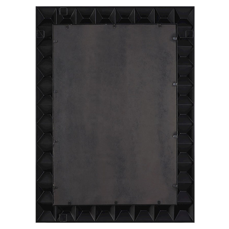 Uttermost Studded Black Mirror, Sleek Matte Black