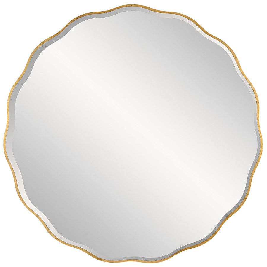 Uttermost Aneta Large Round Mirror, Aged Gold - 9943