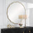 Uttermost Aneta Large Round Mirror, Aged Gold