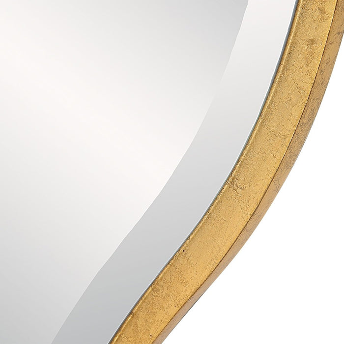 Uttermost Aneta Large Round Mirror, Aged Gold