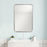Haus Appeal Miranda 30x20in Wall Mirror | Burnished Silver Leaf Metal Frame | 30 x 20 x 2.12 in | Vertical or Horizontal Hang | Model W00451