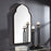 Haus Appeal Othello 38x22in Wall Mirror | Moroccan Dark Bronze & Gold Iron Frame | Entryway & Living Room Accent Mirror | 22 x 38 x 1.25 in| Model W00452