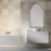 Haus Appeal Othello 38x22in Wall Mirror | Moroccan Dark Bronze & Gold Iron Frame | Entryway & Living Room Accent Mirror | 22 x 38 x 1.25 in| Model W00452