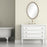 Haus Appeal Harriet 24x34in Wall Mirror | Resembles Natural Wood with Light Ivory Distressing | Entryway & Powder Room Mirror| 24 x 34 x 1.5 in | Model W00456