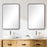 Haus Appeal Georgia 36x24in Wall Mirror | Dark Bronze & Gold Metal | 36.12 x 23.88 x 1.38 in, Vertical or Horizontal Mount | Model W00460