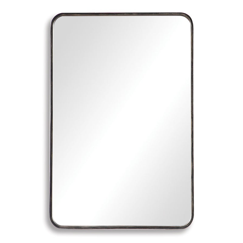 Haus Appeal Georgia 36x24in Wall Mirror | Dark Bronze & Gold Metal | 36.12 x 23.88 x 1.38 in, Vertical or Horizontal Mount | Model W00460