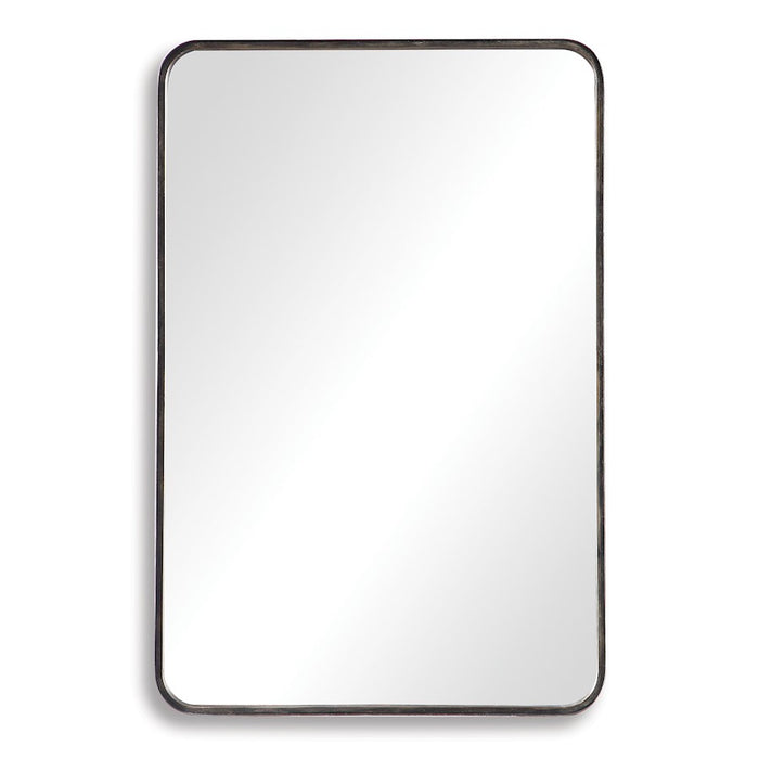 Haus Appeal Georgia 36x24in Wall Mirror | Dark Bronze & Gold Metal | 36.12 x 23.88 x 1.38 in, Vertical or Horizontal Mount | Model W00460