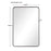 Haus Appeal Georgia 36x24in Wall Mirror | Dark Bronze & Gold Metal | 36.12 x 23.88 x 1.38 in, Vertical or Horizontal Mount | Model W00460