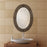 Haus Appeal Danbury 34x24in Wall Mirror | Distressed Oil Rubbed Bronze & Antique Gold Metal | 1in Bevel, Hangs Vertically or Horizontally | Model W00470