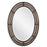 Haus Appeal Danbury 34x24in Wall Mirror | Distressed Oil Rubbed Bronze & Antique Gold Metal | 1in Bevel, Hangs Vertically or Horizontally | Model W00470