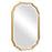 Haus Appeal Amesbury 32x22in Mirror | Lightly Antiqued Gold Leaf | Entryway & Bathroom Wall Mirror | 1.25in Bevel, Vertical/Horizontal Mount | Model W00483