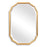 Haus Appeal Amesbury 32x22in Mirror | Lightly Antiqued Gold Leaf | Entryway & Bathroom Wall Mirror | 1.25in Bevel, Vertical/Horizontal Mount | Model W00483