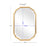 Haus Appeal Amesbury 32x22in Mirror | Lightly Antiqued Gold Leaf | Entryway & Bathroom Wall Mirror | 1.25in Bevel, Vertical/Horizontal Mount | Model W00483
