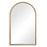 Haus Appeal Onnice 39x24in Arch Mirror | Antiqued Gold Leaf Iron Frame | Entryway & Powder Room Wall Mirror | 24 x 39 x 24 x 1.4 in | Model W00487