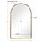 Haus Appeal Onnice 39x24in Arch Mirror | Antiqued Gold Leaf Iron Frame | Entryway & Powder Room Wall Mirror | 24 x 39 x 24 x 1.4 in | Model W00487