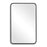 Haus Appeal Urbandique 38x24in Mirror | Contemporary Satin Black Iron & Glass | Entryway & Bedroom Accent | Rounded Corners | Model W00488