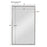 Haus Appeal Designs Founder 30x18in Wall Mirror | Stainless Steel Frame | Entryway & Bathroom Accent | 30 x 18 x 0.91 in, Vertical Mount | Model W00493