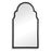 Haus Appeal Hadley 37x21in Arch Top Wall Mirror | Satin Black Iron Frame | Entryway & Bathroom Accent | 21 x 37 x 0.88 in, Vertical Mount | Model W00494