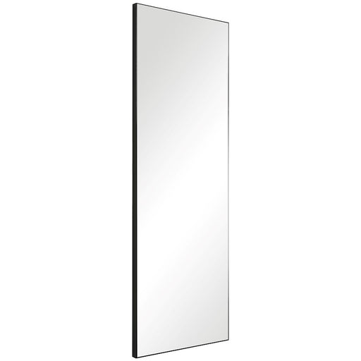 Haus Appeal Linney 60x20in Wall Mirror | Modern Mirror | Thin Black Polystyrene Frame | Entryway & Bedroom Contemporary Accent Mirror | Model W00503