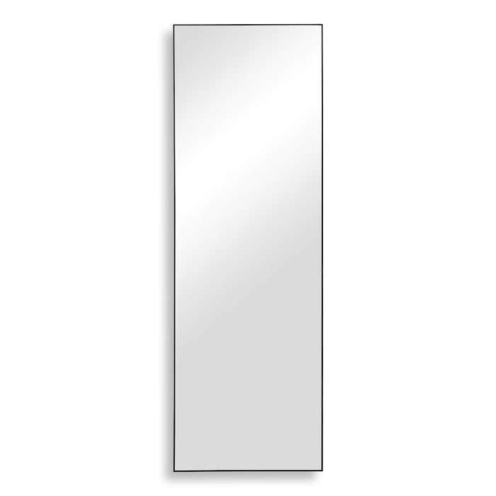 Haus Appeal Linney 60x20in Wall Mirror | Modern Mirror | Thin Black Polystyrene Frame | Entryway & Bedroom Contemporary Accent Mirror | Model W00503