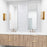 Haus Appeal Linney 60x20in Wall Mirror | Modern Mirror | Thin Black Polystyrene Frame | Entryway & Bedroom Contemporary Accent Mirror | Model W00503